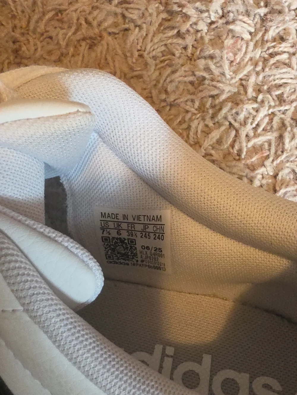 Adidas Classic White Sneakers with Black Stripes